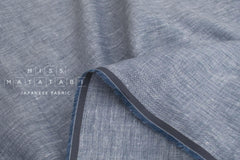 DEADSTOCK Japanese Fabric 100% Linen Chambray - color 11 - 50cm
