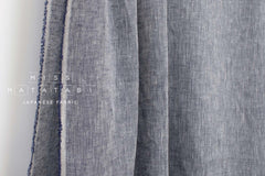DEADSTOCK Japanese Fabric 100% Linen Chambray - color 39 - 50cm