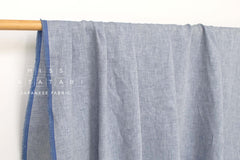 DEADSTOCK Japanese Fabric 100% Linen Chambray - color 42 - 50cm