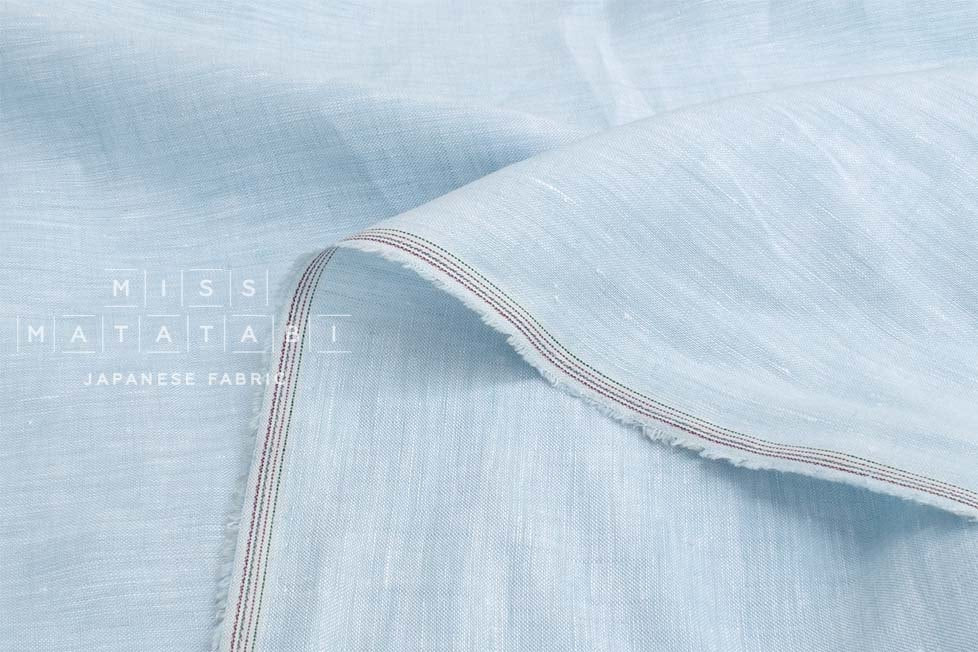 DEADSTOCK Japanese Fabric 100% Linen Chambray - color 9 - 50cm