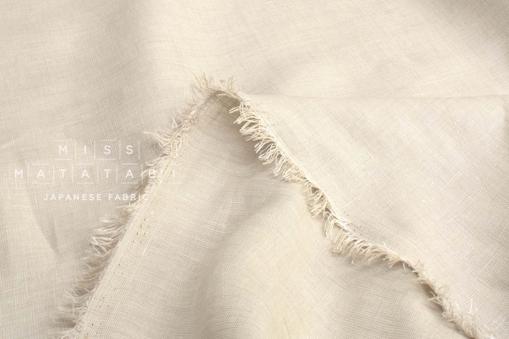 DEADSTOCK Japanese Fabric 100% Linen Chambray - color 40 - 50cm