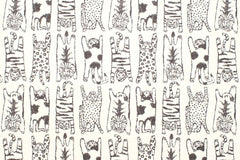 Japanese Fabric Big Cats - A - 50cm