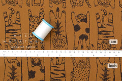 Japanese Fabric Big Cats - B - 50cm