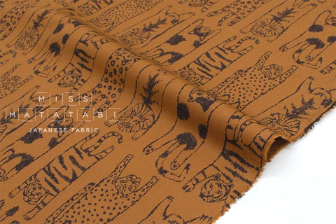 Japanese Fabric Big Cats - B - 50cm