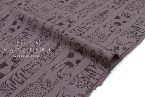 Japanese Fabric Big Cats - E - 50cm