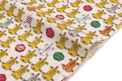 Japanese Fabric Drive Your Dream Cats - A - 50cm