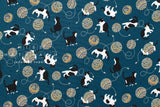 Japanese Fabric Hachiware Tuxedo Cats - 2D - 50cm