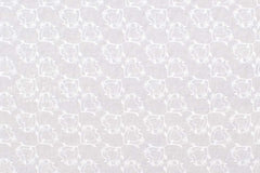 DEADSTOCK Japanese Fabric Embroidered Hearts - off white - 50cm