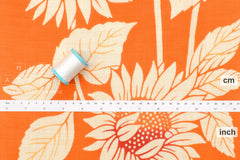 Shokunin Collection Hand-printed Chusen Japanese Yukata Fabric - Himawari Sunflower - 50cm