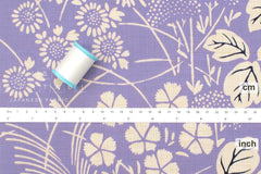 Shokunin Collection Hand-printed Chusen Japanese Yukata Fabric - Akikusa - 50cm