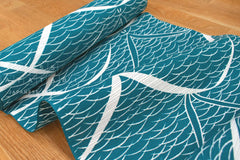 Shokunin Collection Hand-printed Chusen Japanese Yukata Fabric - Kamome Seagulls - 50cm