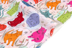 Japanese Fabric All Cats Are The Best Cats - A - 50cm