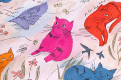 Japanese Fabric All Cats Are The Best Cats - A - 50cm