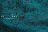 Japanese Fabric Sketched Floral Linen Blend - D - 50cm