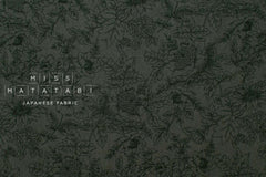 Japanese Fabric Sketched Floral Linen Blend - E - 50cm