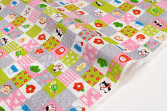 Japanese Fabric Baby Mt Fuji and Friends - A - 50cm