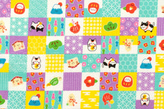 Japanese Fabric Baby Mt Fuji and Friends - B - 50cm
