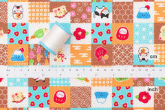 Japanese Fabric Baby Mt Fuji and Friends - D - 50cm
