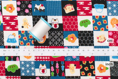 Japanese Fabric Baby Mt Fuji and Friends - E - 50cm