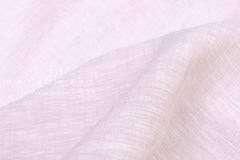 DEADSTOCK Japanese Fabric 100% Linen Chambray - pale pink - 50cm