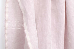 DEADSTOCK Japanese Fabric 100% Linen Chambray - pale pink - 50cm