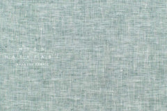 DEADSTOCK Japanese Fabric 100% Linen Chambray - green - 50cm