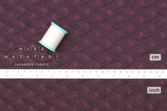 DEADSTOCK Japanese Fabric Embroiderey - wine - 50cm