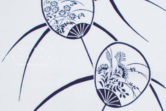 Shokunin Collection Hand-printed Chusen Japanese Yukata Fabric - Uchiwa Fan - 50cm