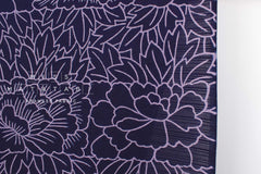 Shokunin Collection Hand-printed Chusen Japanese Yukata Fabric - Yokodan Botan - 50cm