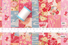 Japanese Fabric Parts of Japan - pink - 50cm