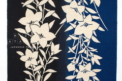 Shokunin Collection Hand-printed Chusen Japanese Yukata Fabric - Kikyou - 50cm