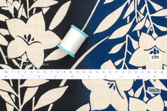 Shokunin Collection Hand-printed Chusen Japanese Yukata Fabric - Kikyou - 50cm