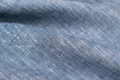DEADSTOCK Japanese Fabric 100% Linen Chambray - color 43 - 50cm