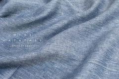 DEADSTOCK Japanese Fabric 100% Linen Chambray - color 43 - 50cm
