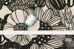 Japanese Fabric Wild Floral Canvas - A - 50cm