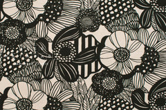 Japanese Fabric Wild Floral Canvas - A - 50cm