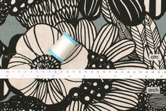 Japanese Fabric Wild Floral Canvas - J - 50cm