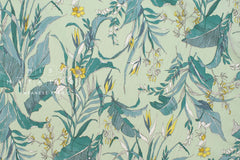 DEADSTOCK Japanese Fabric Botanical - C - 50cm