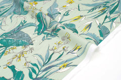DEADSTOCK Japanese Fabric Botanical - C - 50cm