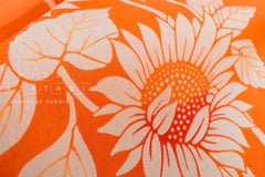 Shokunin Collection Hand-printed Chusen Japanese Yukata Fabric - Himawari Sunflower - 50cm