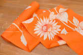 Shokunin Collection Hand-printed Chusen Japanese Yukata Fabric - Himawari Sunflower - 50cm