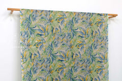 DEADSTOCK Japanese Fabric Palms linen voile - B - 50cm