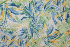 DEADSTOCK Japanese Fabric Palms linen voile - B - 50cm