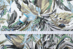 DEADSTOCK Japanese Fabric Palms linen voile - E - 50cm