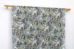 DEADSTOCK Japanese Fabric Palms linen voile - E - 50cm