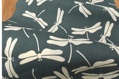 Shokunin Collection Hand-printed Chusen Japanese Yukata Fabric - Tonbo Dragonfly - 50cm