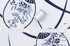Shokunin Collection Hand-printed Chusen Japanese Yukata Fabric - Uchiwa Fan - 50cm
