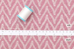 Japanese Fabric Embroidered Cotton Lawn Charlotte - pink - 50cm