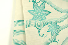 Shokunin Collection Hand-printed Chusen Japanese Yukata Fabric - Ryusui ni Momiji - 50cm