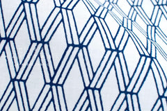 Shokunin Collection Hand-printed Chusen Japanese Yukata Fabric - Hishitsunagi - 50cm